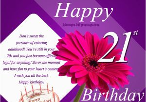 Happy Birthday Cards 21 Years Old 21st Birthday Wishes Messages and Greetings