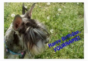 Happy Birthday Cards Dog Lovers Schnauzer Dog Lover Greeting Card Happy Birthday Zazzle