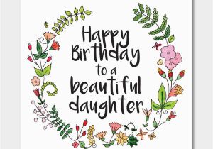 Happy Birthday Cards for A Daughter Floral 39 Happy Birthday to A Beautiful Daughter 39 Card by