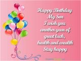 Happy Birthday Cards for A son top 100 Birthday Wishes for son Occasions Messages