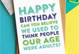 Happy Birthday Cards for Adults Happy Birthday Adults at Our Age Card by Do You Punctuate