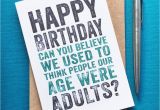 Happy Birthday Cards for Adults Happy Birthday Adults at Our Age Card by Do You Punctuate