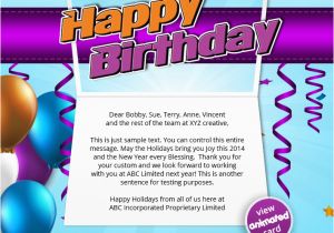 Happy Birthday Cards for Clients Corporate Birthday Ecards Employees Clients Happy