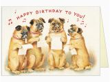 Happy Birthday Cards for Dogs Cavallini and Co Happy Birthday Dogs Singing Greeting