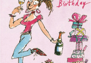 Happy Birthday Cards for Ladies Quentin Blake Female Happy Birthday Greeting Card Cards