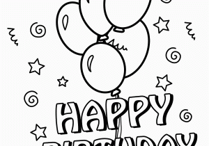 Happy Birthday Cards Printable 25 Free Printable Happy Birthday Coloring Pages