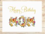 Happy Birthday Cards Printable Printable Mom Happy Birthday Card Diy Happy Birthday Card