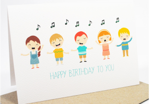 Happy Birthday Cards that Sing Happy Birthday Card Kids Singing Happy Birthday Hbc169