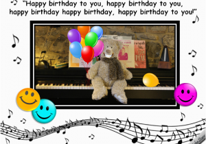 Happy Birthday Cards that Sing Singing Birthday Bear Free Smile Ecards Greeting Cards