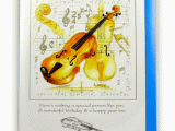 Happy Birthday Cards with A song Violin Birthday Card Music Birthday Cards Musical