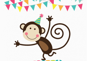 Happy Birthday Cards with Monkeys Birthday Monkey Symbols Emoticons