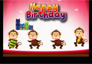 Happy Birthday Cards with Monkeys E Card Happy Birthday Monkey Party Youtube