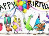 Happy Birthday Chicken Card Chicken Birthday Card by ashleysarahhurd On Deviantart