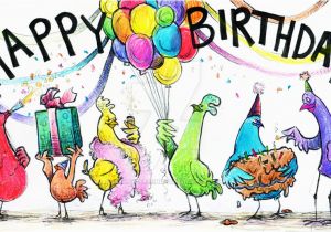 Happy Birthday Chicken Card Chicken Birthday Card by ashleysarahhurd On Deviantart