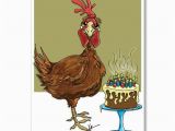 Happy Birthday Chicken Card Red Chicken Birthday Card Getting Old Birthday Card Funny