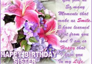 Happy Birthday Dear Sister Quotes Dear Sister Happy Birthday Quote Wallpaper