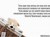 Happy Birthday Dear son Quotes 34 Most Famous son Birthday Wishes for Parents and Relatives