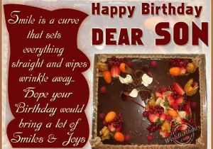 Happy Birthday Dear son Quotes Dear son Happy Birthday Quotes Quotesgram