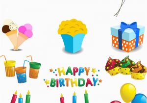 Happy Birthday Decoration Items Birthday Vector Graphics Blog