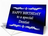 Happy Birthday Dentist Quotes Happy Birthday Dentist Blue and Silver Card 1149298