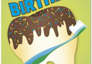 Happy Birthday Dentist Quotes tooth Cake Birthday Card Dental Birthday Cards Posty