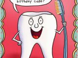 Happy Birthday Dentist Quotes tooth Holding toothbrush Funny Birthday Card by Oatmeal