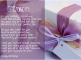 Happy Birthday Diana Quotes Birthday Poems for Diana