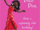 Happy Birthday Diva Cards Disco Diva Happy Birthday Card One Lump or Two Cards
