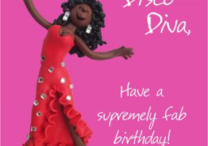 Happy Birthday Diva Cards Disco Diva Happy Birthday Card One Lump or Two Cards