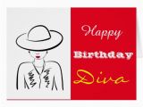Happy Birthday Diva Cards Happy Birthday Diva Card Zazzle