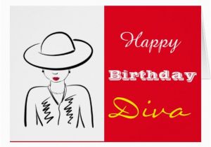 Happy Birthday Diva Cards Happy Birthday Diva Card Zazzle