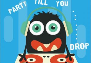 Happy Birthday Dj Card Dj Clipart Happy Birthday Pencil and In Color Dj Clipart