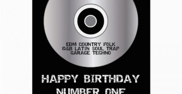 Happy Birthday Dj Card Happy Birthday Number 1 Dj Card Zazzle Com