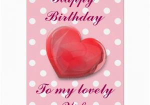 Happy Birthday Ex Wife Cards Happy Birthday to My Lovely Wife Card Zazzle Co Uk
