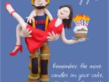 Happy Birthday Fireman Quotes Firemans Lift Happy Birthday Card One Lump or Two Cards