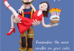 Happy Birthday Fireman Quotes Firemans Lift Happy Birthday Card One Lump or Two Cards