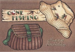 Happy Birthday Fishing Cards 39 Gone Fishing 39 Birthday Card Fishing Bday Cards