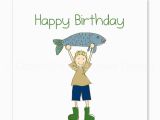 Happy Birthday Fishing Cards Fishing Boy Birthday