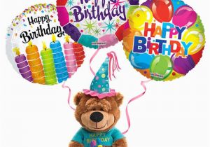 Happy Birthday Flowers and Balloons Pictures Plush Birthday Bear Balloons Trumbull Shelton Ct