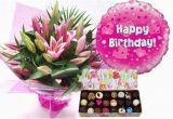 Happy Birthday Flowers and Chocolates Happy Birthday Flowers Balloons Candy Happy Birthday