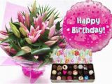 Happy Birthday Flowers and Chocolates Happy Birthday Flowers Balloons Candy Happy Birthday