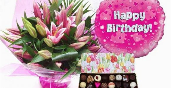 Happy Birthday Flowers and Chocolates Happy Birthday Flowers Balloons Candy Happy Birthday