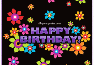 Happy Birthday Flowers Animated Happy Birthday Bright Colored Animated Birthday Card