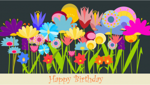 Happy Birthday Flowers Clipart the Collection Of Lovely and Great Birthday Wishes for