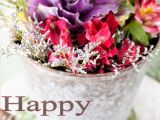 Happy Birthday Flowers for Him Happy Birthday Cake and Flowers Images Greetings Wishes