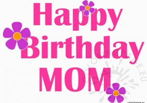 Happy Birthday Flowers for Mom Happy Birthday Mom Flowers Coloring Page