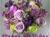 Happy Birthday Flowers for Mom Happy Birthday Mom Flowers Purple Bouquet Mom