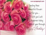 Happy Birthday Flowers Images for Facebook Sending these Beautiful Flowers Just for You Happy