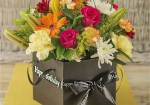 Happy Birthday Flowers In Box Flowers for A Man Flowers Ideas for Review