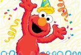 Happy Birthday From Elmo Singing Card Hanging Off the Wire Happy Birthday Elmo